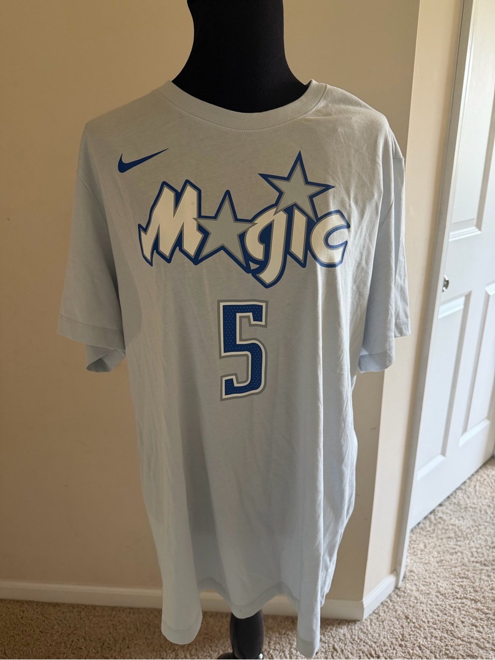 Nike Light Blue Orlando Magic #5 Graphic Tee